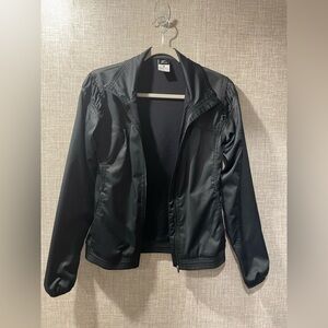 Nike Women's Black Bomber-Style Lightweight Jacket